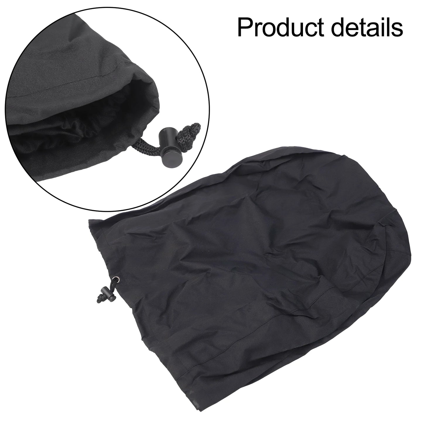 Backyard Woodfire Grill Cover Black – Weather-Resistant BBQ Protection Durable Oxford Fabric