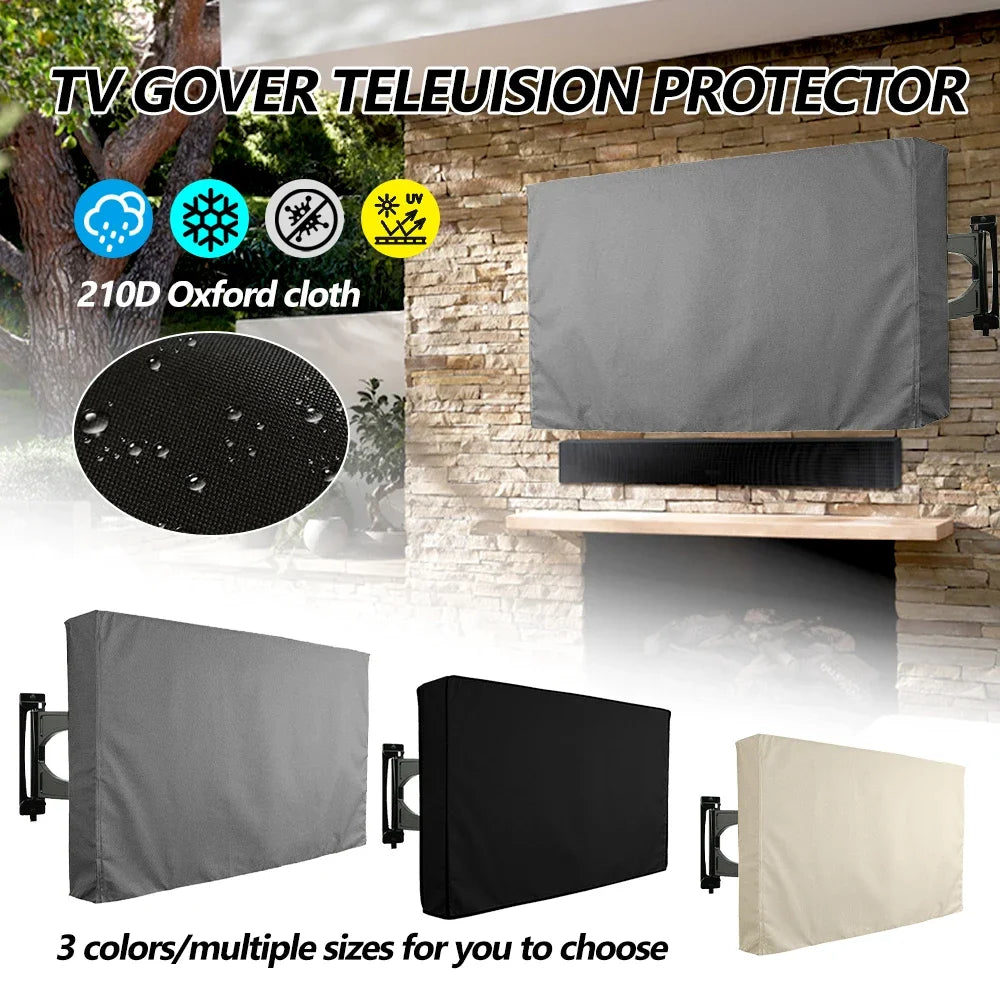 Outdoor TV Cover 32"-50" – Weatherproof Dust & Rain Protection for Garden Patio
