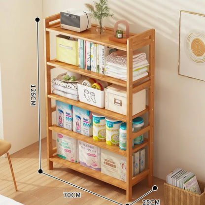 Kitchen Shelf Rack Floor Standing Multi-Layer