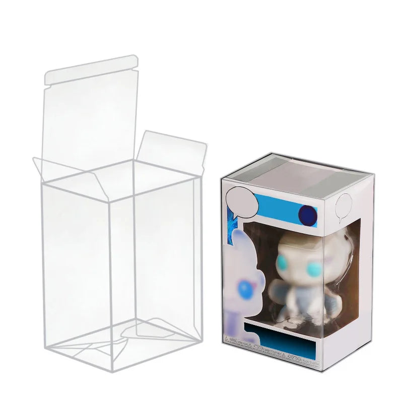 Clear 4″ Funko Pop Protector – Hard PET Plastic Display Case for Trading / Funko Figures