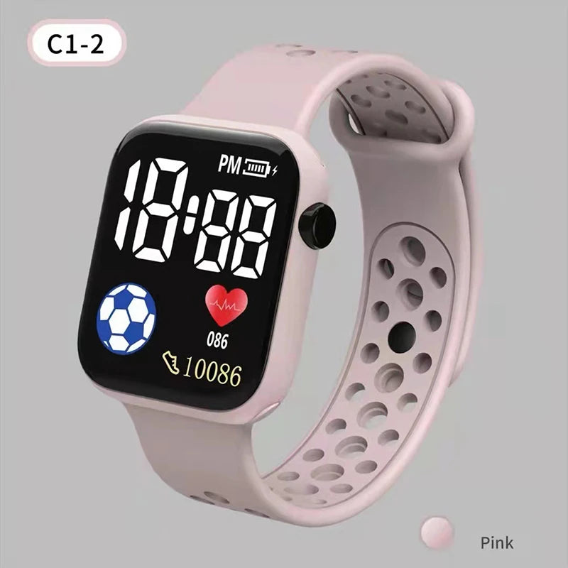 2025 LED Digital Watch For Kids Boys/Girls Sports Waterproof Silicone Digital Casual Children's Electronics