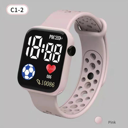 2025 LED Digital Watch For Kids Boys/Girls Sports Waterproof Silicone Digital Casual Children's Electronics