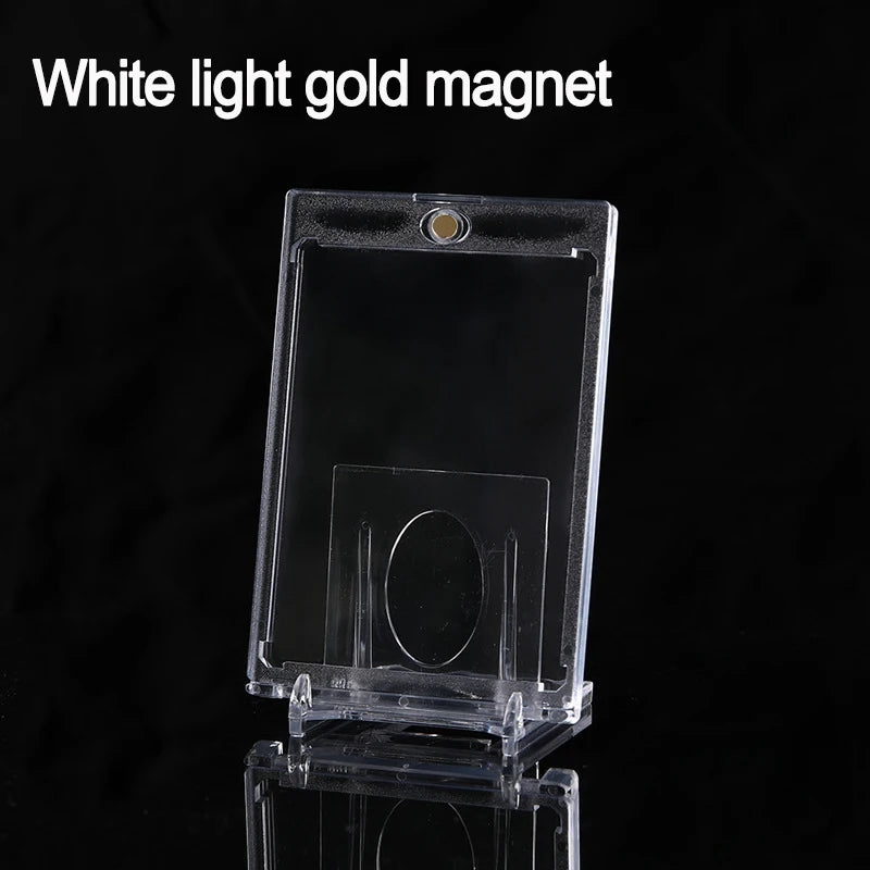 35PT Magnetic Clear Card Holder Protective Display Case – For Idol Photos, Sports Cards, Trading Cards & Collectibles