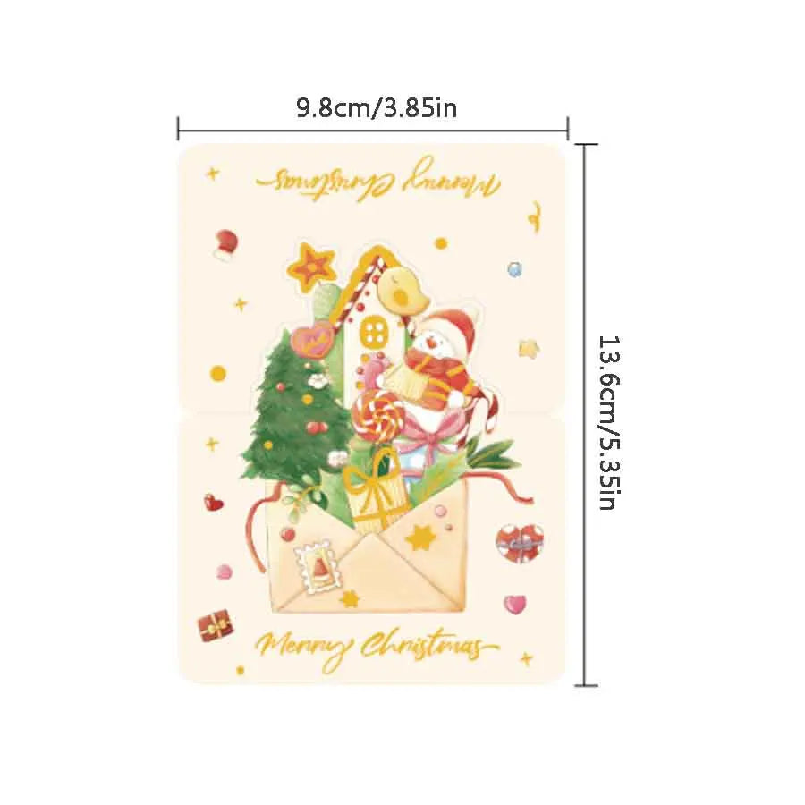 30Pcs Assorted 3D Pop Up Christmas Cards Bulk Set | Holiday Greeting