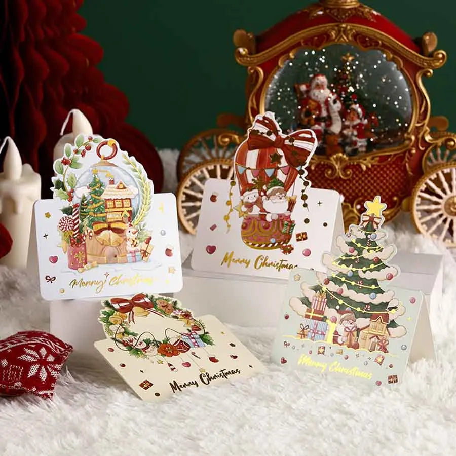 30Pcs Assorted 3D Pop Up Christmas Cards Bulk Set | Holiday Greeting