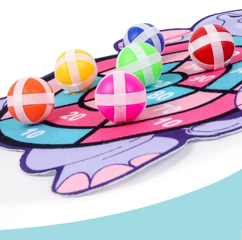 Montessori Sticky Ball & Target Throw Sports Toy – Educational Outdoor & Indoor Game for Kids Ages 3+