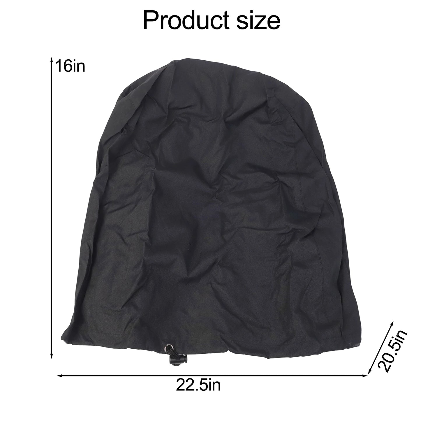 Backyard Woodfire Grill Cover Black – Weather-Resistant BBQ Protection Durable Oxford Fabric