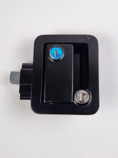 Heavy-Duty RV / Trailer Paddle Door Latch | Black Flush Mount Locking Handle