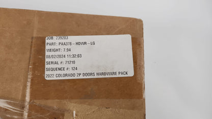 Polaris PAA378-HDWR-LG Heavy Duty Black Flush-Mount RV/Trailer Door Latch with Keys