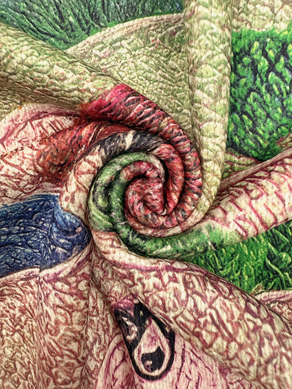 Women's Lightweight Sweater All-Over Pastoral Print with Sheep Long Sleeve Round Neck Pullover Casual Design